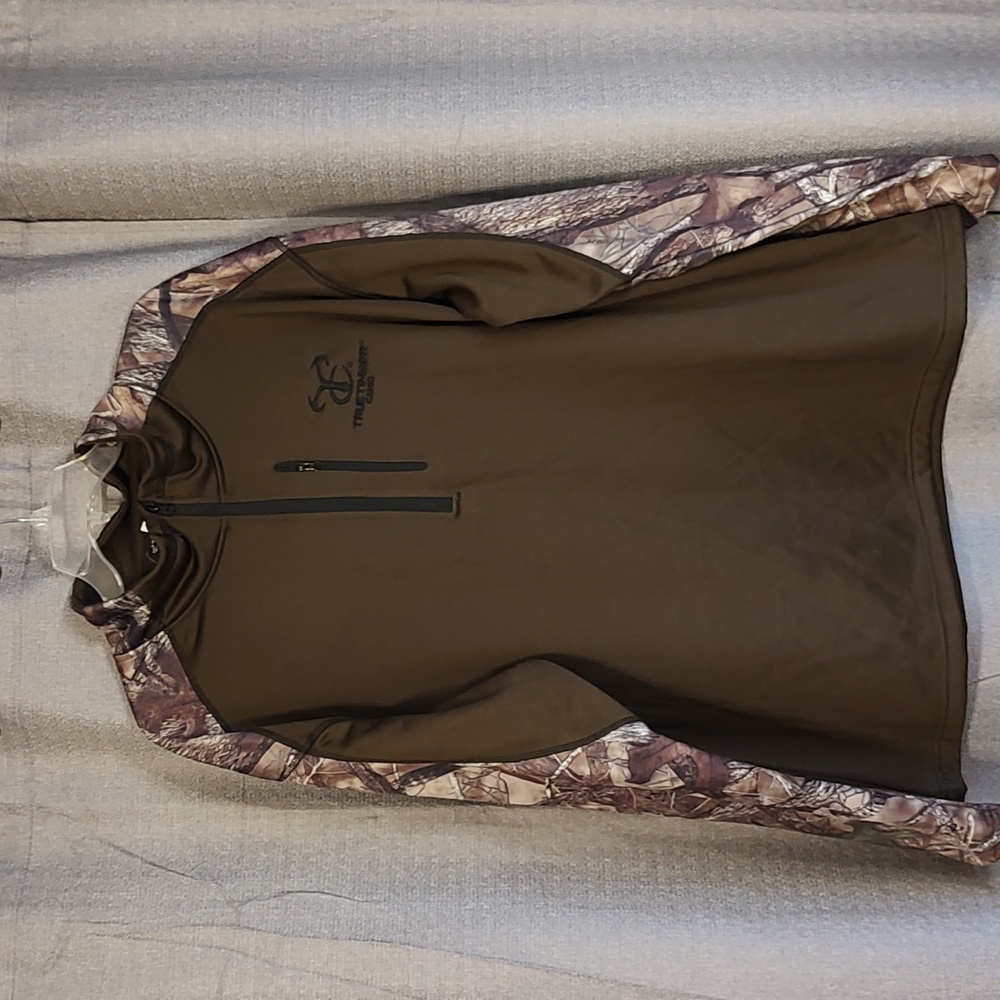 TrueTimber Camo 1/4 Zip Jacket Sz 2XL